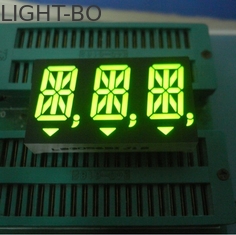 Grüne alphanumerische Segment LED-Anzeige der Dreifach-Stellen-14 für Instrumentenbrett 14.2mm