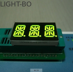 Super bernsteinfarbiger dreifacher Segment LED-Anzeigen-farbenreicher 0,56 Zoll der Stellen-14 für Digitalanzeige