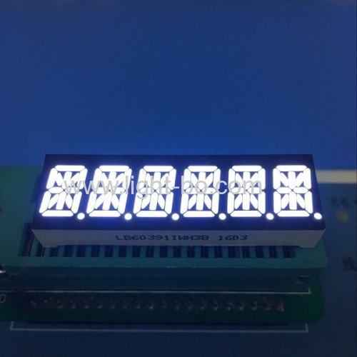 Ultra blaue 6-stellige 10-mm-14-Segment-LED-Anzeige für Multimedia