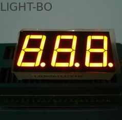 Dreifache Segment LED-Anzeigen-Gelb-Farbe der Stellen-7 für elektrischen Ofen/Mikrowelle