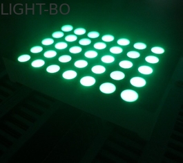 Weiße/rote/blaue/grüne Runde 5 x 7 LED-Matrix-Anzeige für Werbung