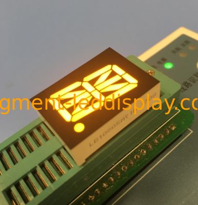 Ein guter Preis. 0.8inch 16 Segment Alphanumeric LED Display Yellow Single Digit Common Anode For Elevator Indicator Online