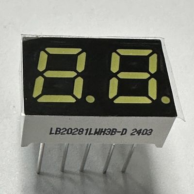 Ein guter Preis. Superhelles Weiß 2-stelliges 7mm 7-Segment-LED-Display Gemeinsame Kathode für Haushaltsgeräte Online
