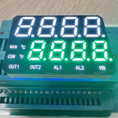 Ein guter Preis. High Brightness White /Pure Green Dual Line 7 Segment LED Display Common Anode for Temperature Indicator Online