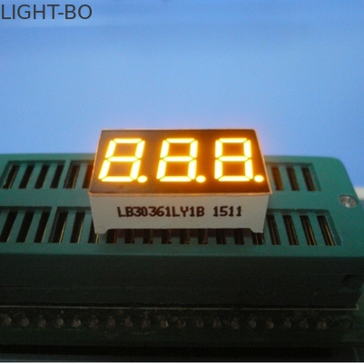 Ein guter Preis. Dreifache Segment LED-Anzeigen-Gelb-Farbe der Stellen-7 für elektrischen Ofen/Mikrowelle Online