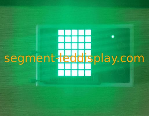 Ein guter Preis. Reiner grüner 200mcd 5x7 Dot Matrix LED-Anzeigen-transparenter Kleber Online