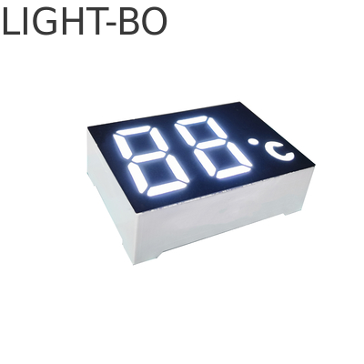 2 der Stellen-7 Lichtstärke Segment LED-Anzeigen-ultra helle des Weiß-LED der Farbe120-140mcd