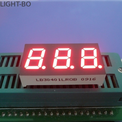 Superhellrot 7-Segment-LED-Display, dreistellige gemeinsame Kathode
