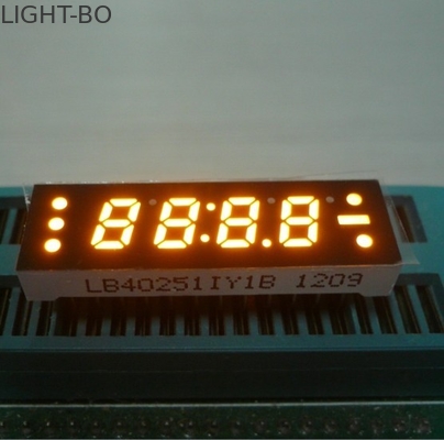Ein guter Preis. 0,25 Zoll-gelbe Vierzahlen7 Segment geführte Uhr-Anzeige, kleiner gegenwärtiger Antrieb Online