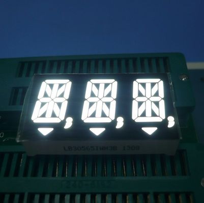 Weißes dreistelliges 14-Segment-LED-Display mit 14,2 mm Zeichenhöhe und gemeinsamer Anode/gemeinsamer Kathode für digitale Anzeigen