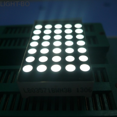 Ein guter Preis. 3mm 5x7 Punktematrix-geführtes Anzeigen-ultra dünnes gelbes Segment-schwarzes Gesicht Online
