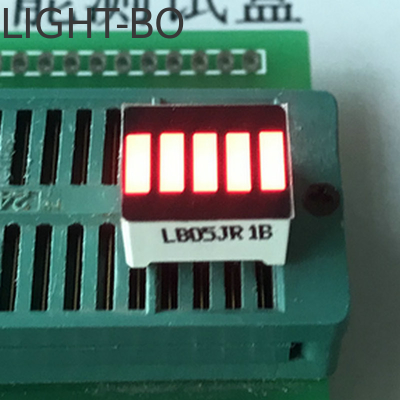 Rotfarbe Anode fünf-Segment-LED-Lichtstreifen-Segment-LED-Display für Batterien