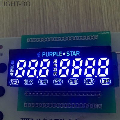 7 Segment LED-Anzeigen-Gewohnheit der Stellen-7 ultra blau für Temperaturüberwachung