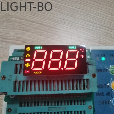 Mehrfarbiger 3stelliger 7segmentiger Led-Display mit einer einzigen Kathodenreihe