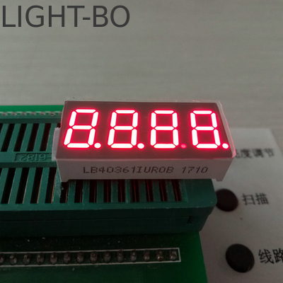 Kompaktes und leistungsstarkes Ultrahellweißes Uhr-LED-Display mit äußeren Abmessungen von 39,2 x 12,9 x 6,4 mm