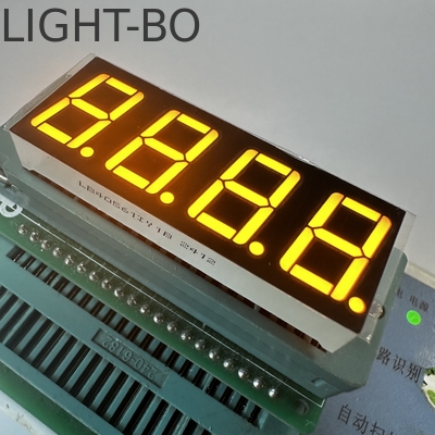 Ultrahellem Bernstein 4 Ziffern 14,2 mm 7 Segment LED-Display Gemeinsame Anode zur Temperaturkontrolle