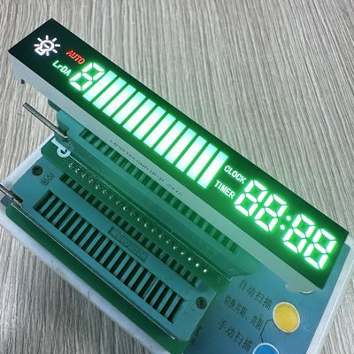 Reines Grün/Weiß/Rot 7-Segment-LED-Anzeigemodul, gemeinsame Kathode, für Dunstabzugshauben