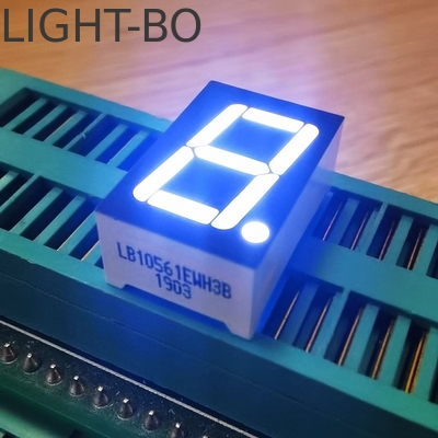 Einstelliges 7-Segment-LED-Display Weiße gemeinsame Anode für digitale Anzeige