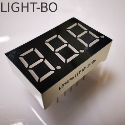 Ein guter Preis. Superhelles Bernstein 7 Segment 3 Ziffer 9,2 mm LED-Display Gemeinsame Kathode für Panelmeter Online