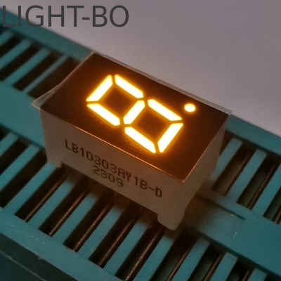 Bernsteinfarbe 7,62 mm Einstellig 7-Segment LED-Display gemeinsame Anode