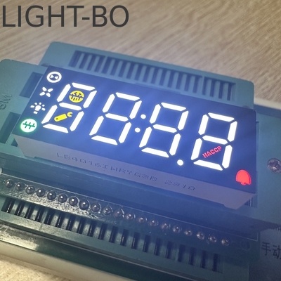 Mehrfarbiges 4-stelliges 7-Segment-LED-Display mit gemeinsamer Anode für das Kühlschrankenkontrollsystem