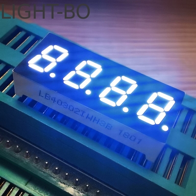 Weiß 7,62 mm 4Digit 7 Segment LED-Display Gemeinsame Anode für Temperaturanzeiger
