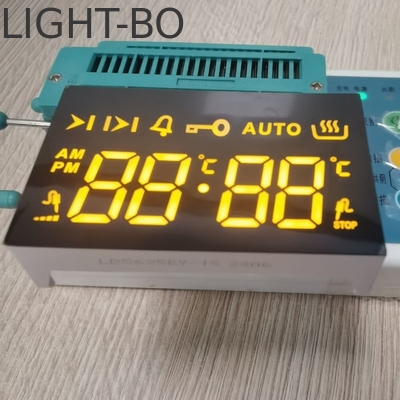 Ultra-Amber-LED-Display 7 Segmente 4 Ziffern Gemeinsame Kathode für 4 Tasten Berührung Eingebauter Ofen