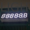 Weißes 7-Segment-LED-Display mit 6-stelliger 9,2 mm-Kathode für einen digitalen Countdown-Timer