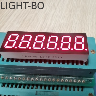 Hohe Helligkeit Rot 7 Segment LED-Display 6 Ziffern 9,2 mm Gemeinsame Kathode für digitale Countdown Timer