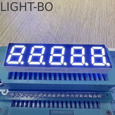 7 Segmente LED-Display Ultraweiß 5 Ziffern 0,39 Zoll Gemeinsame Kathode für digitale Anzeige