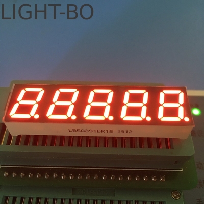 Ein guter Preis. 7 Segmente LED-Display 0,39 Zoll 5 Ziffern gemeinsame Kathode Superhellrot für digitale Frequenzwandler Online