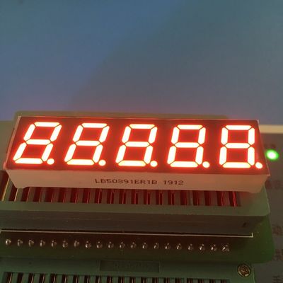 Super helles Rot 7 Segment LED-Display 0,39 Zoll 5 Ziffern gemeinsame Anode für digitale Frequenzwandler