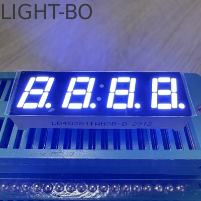 Weiße LED-Anzeige 7 mm 4 Ziffern 7 Segment gemeinsame Anode für Multimeter-Panel