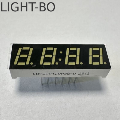 LED-Display 7 mm Ulrta Hellweiß 4 Ziffern 7 Segmente Gemeinsame Kathode für Multimeter-Panel