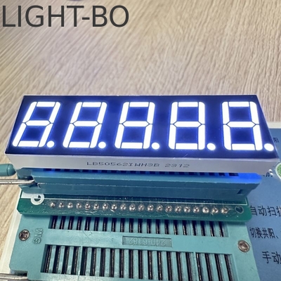 Ultraweiß 0,56 Zoll 5-stelliges 7-Segment-LED-Display mit gemeinsamer Anode zur Prozesssteuerung
