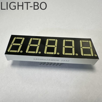 Ein guter Preis. 0.56 Zoll 5stellige Ultrahelle Weiß 7 Segmente LED-Display Gemeinsame Kathode für die Prozesssteuerung Online