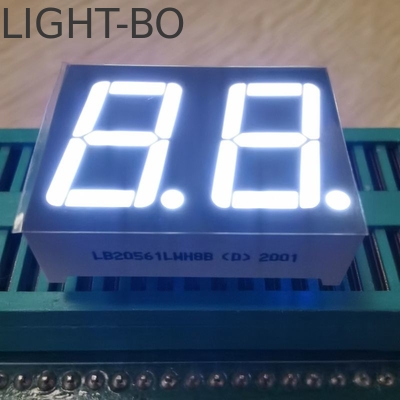 Allgemeine Anode 7 Segment LED-Display Doppelstellig 14,2 mm Weißfarbe