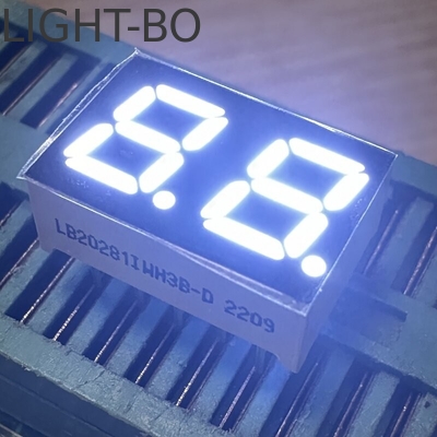High Bright Red 2-Zahl 7mm 7 Segment LED-Display Gemeinsame Kathode für Haushaltsgeräte