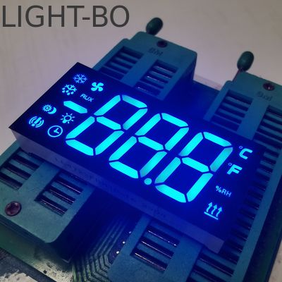 Custom Ultra Blau 3-stellige 7-Segment-LED-Anzeige Gemeinsame Kathode für Kühlschrank-Controller