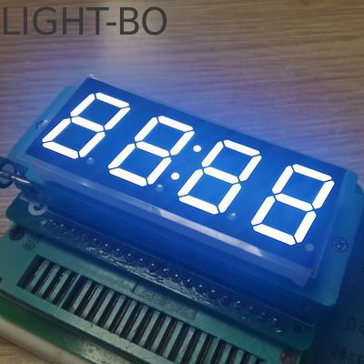 4 Ziffern 7 Segment LED-Uhranzeige Gemeinsame Anode Weiß 14,2 mm für Digitale Timer