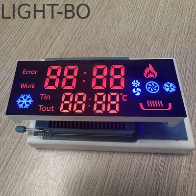angepasste Ultra-Rot/Blau 7-Segment-LED-Anzeige für Gaskocher-Steuerung