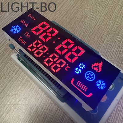 angepasste 7-Segment-LED-Anzeige mit gemeinsamer Anode Ultra Rot/Blau für den Gaskochercontroller