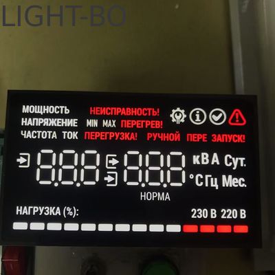 Ultrahell weiß/rot Common Cathode Custom Sieben-Segment Led Display für unterbrechungsfreie Stromversorgung