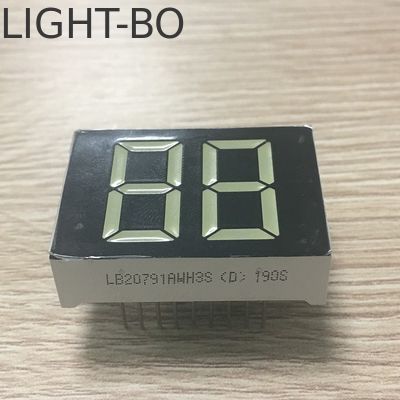 Ein guter Preis. Ultra helle rote gemeinsame Anode 20 mm Weiß 2 Ziffern 7 Segment LED-Display Online