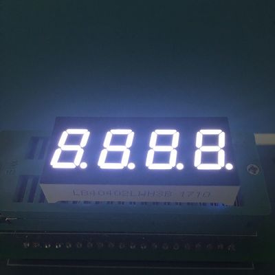 Ein guter Preis. 4stellige 0,4 Zoll 7 Segment Ultrahelle weiße LED-Anzeige Gemeinsame Kathode für eine genaue Instrumentenaufsicht online