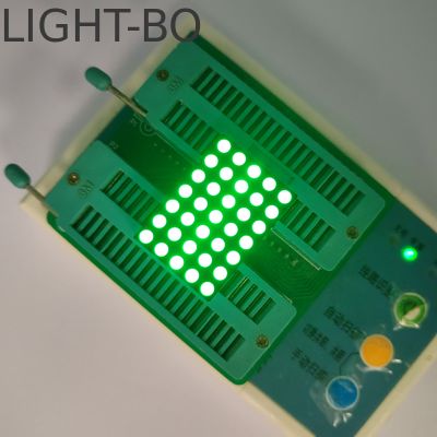 Reines Grün 3mm 5 X 7 DOT Matrix LED-Display für digitale Zeitzone-Uhranzeige