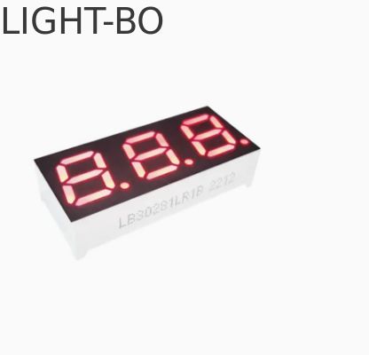 Kompakte Dreistellige 0,4 Zoll 7 Segment gemeinsame Kathode Super helle rote LED-Display für Kaffeemaschine