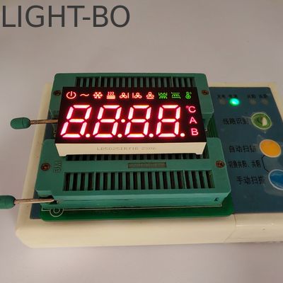 4-stelliges 7-Segment-LED-Display mit gemeinsamer Kathode für Klimaanlage-Steuerung