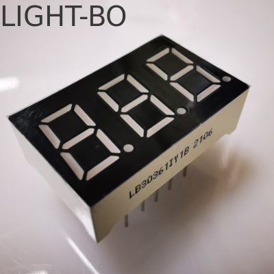 7-Segment 3-stelliges 9,2 mm superhelles bernsteinfarbenes LED-Display, gemeinsame Anode für Panelmeter