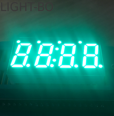 Reingrün 0,49 Zoll 4 Ziffern 7 Segment LED-Display Gemeinsame Kathode für Temperaturcontroller